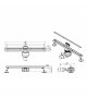 Lavita Odpływ liniowy Linear slim Brushed Copper 600 5900378370239